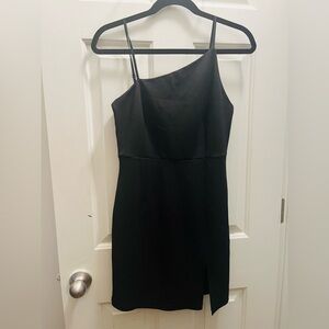 Black midi dress